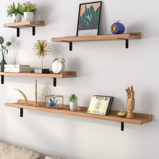 Hanging Wooden Wall Shelves