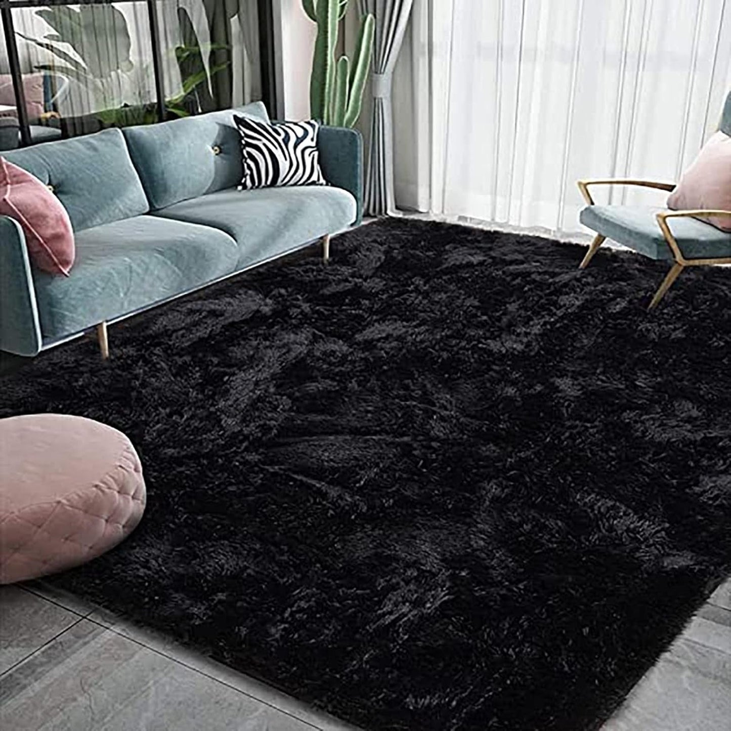 Modern Tie-Dye Gradient Rug