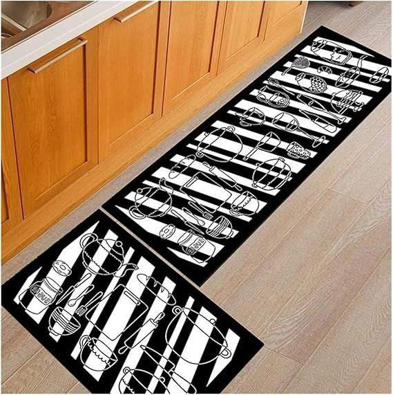 Durable Non-Slip Washable Mats for Kitchen