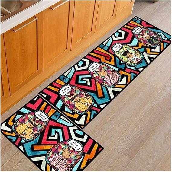 Durable Non-Slip Washable Mats for Kitchen