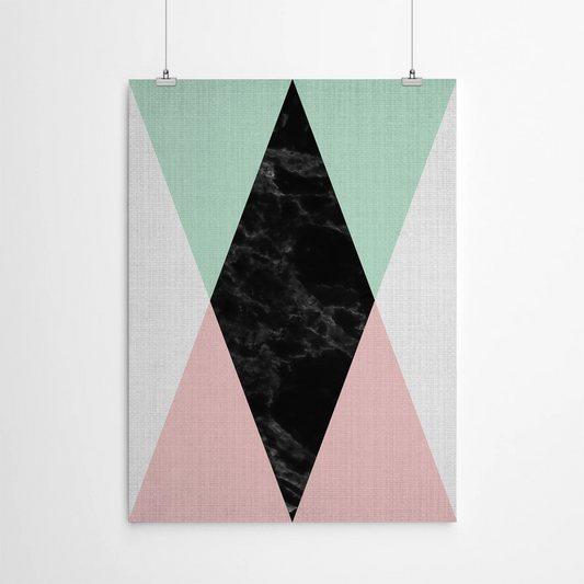 Geometric Canvas Wall Painting