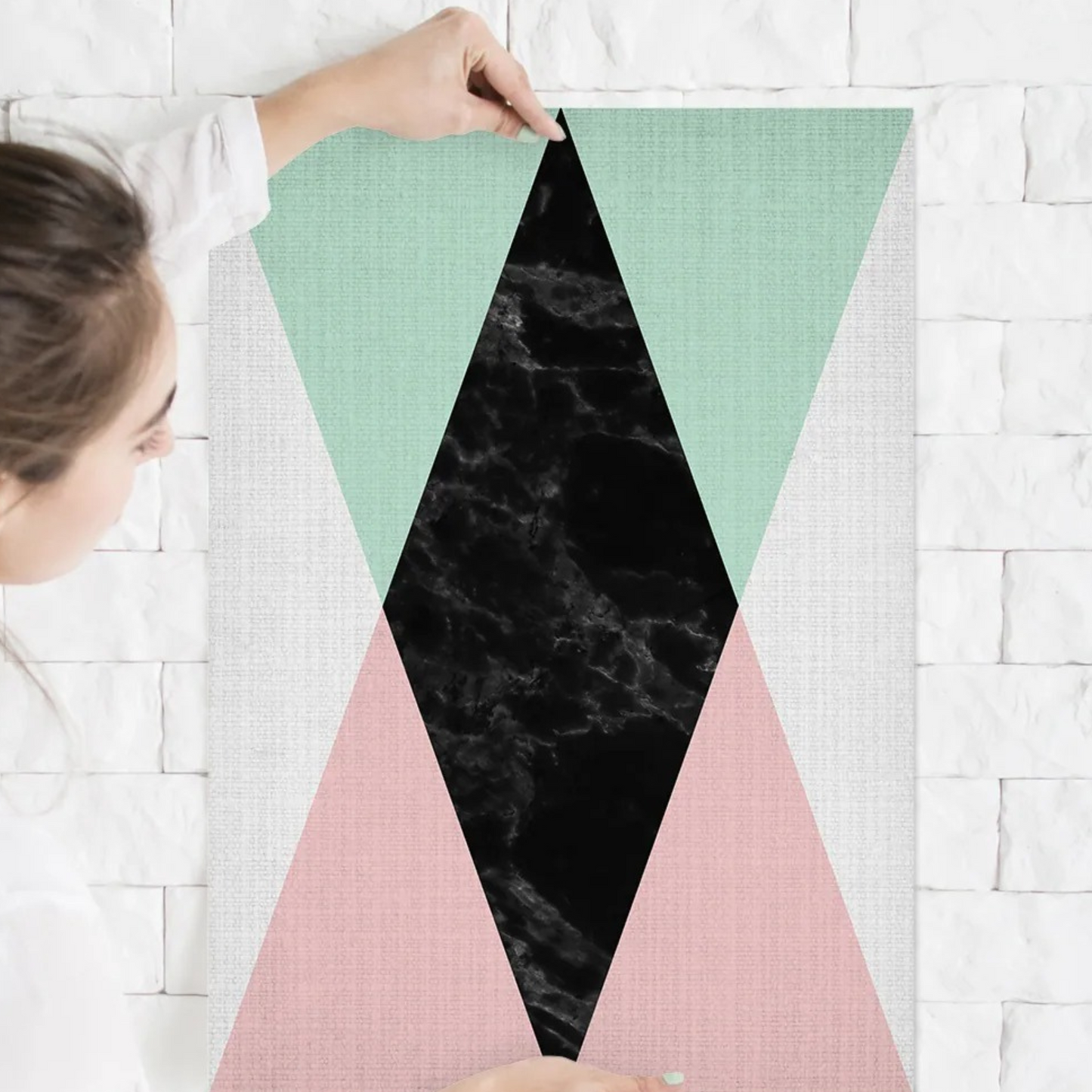 Geometric Canvas Wall Painting